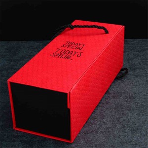 Caja de empaquetado magnética plegable modificada para requisitos particulares al por mayor del diseño del papel del cartón de la impresión del diseño con magnético